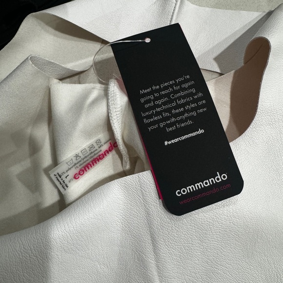 Commando Faux Leather Crop Top in White - Picture 11 of 11